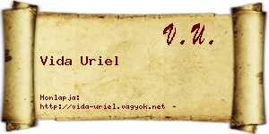 Vida Uriel névjegykártya